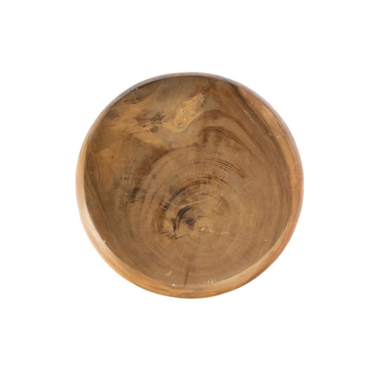 Wayra Sculptural – Tabouret en bois de suar massif à forme organique (pièce neuve)