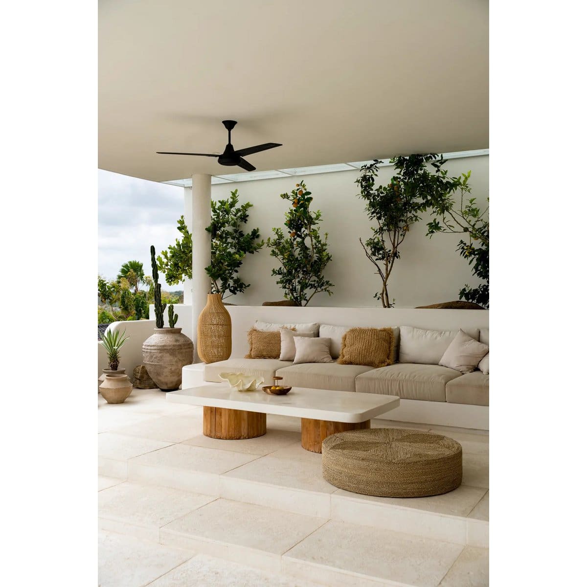 Pouf géant – Création artisanale en seagrass tissé main, design Vietnam