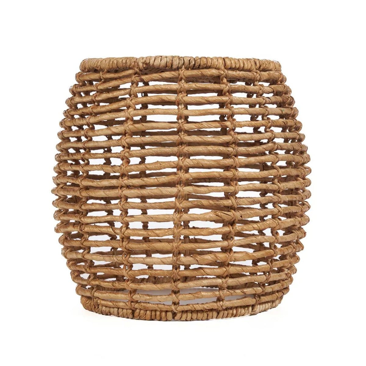 Tressage Balinais – Tabouret d’appoint en fibre naturelle fait main (édition contemporaine)