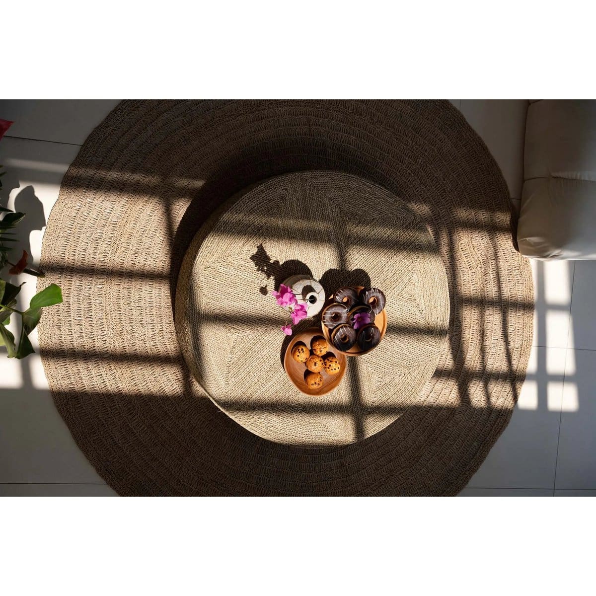 Pouf géant – Création artisanale en seagrass tissé main, design Vietnam