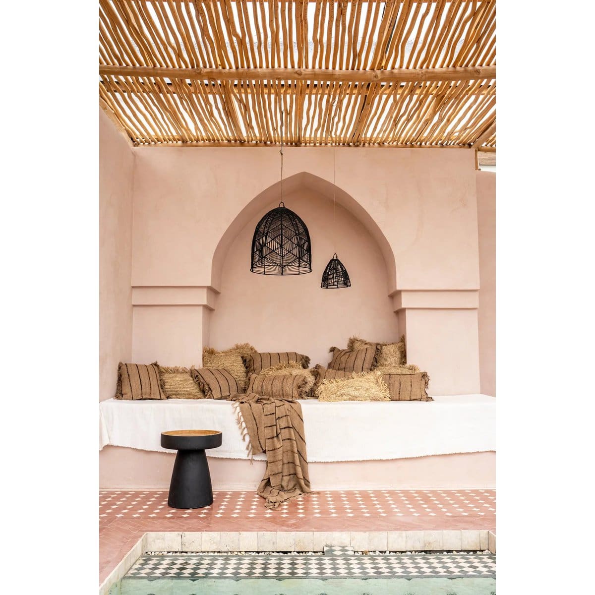 La table d&rsquo;appoint Rayu – Noir Naturel