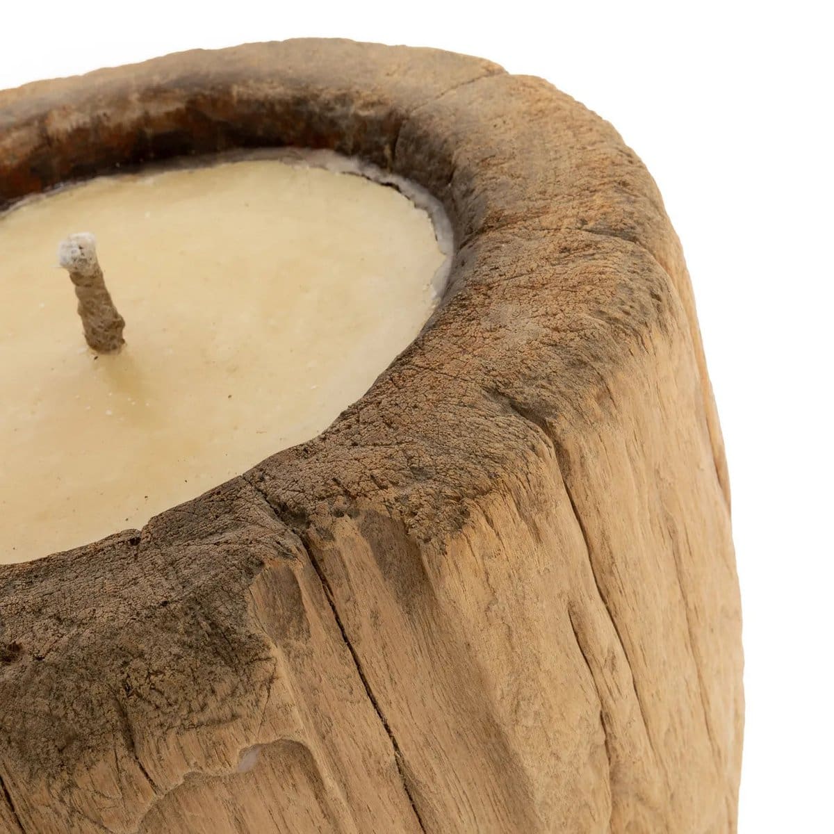 Bougie tronc d’arbre – Structure organique et réutilisable (pièce neuve)