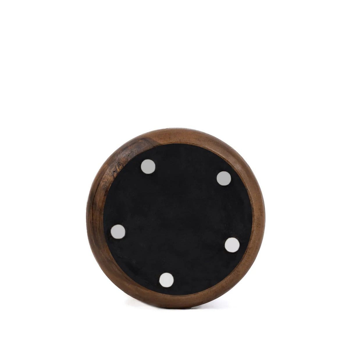 Tabouret Umiko en bois de suar – Design en anneaux et esprit contemporain naturel (pièce neuve)