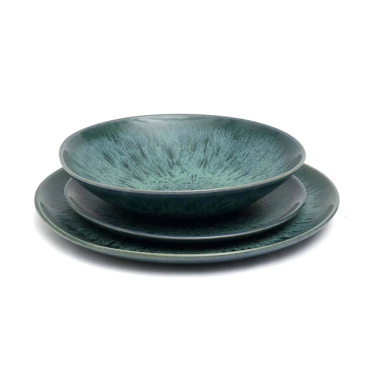 L&rsquo;Assiette Plate Aqua – Lot de 4