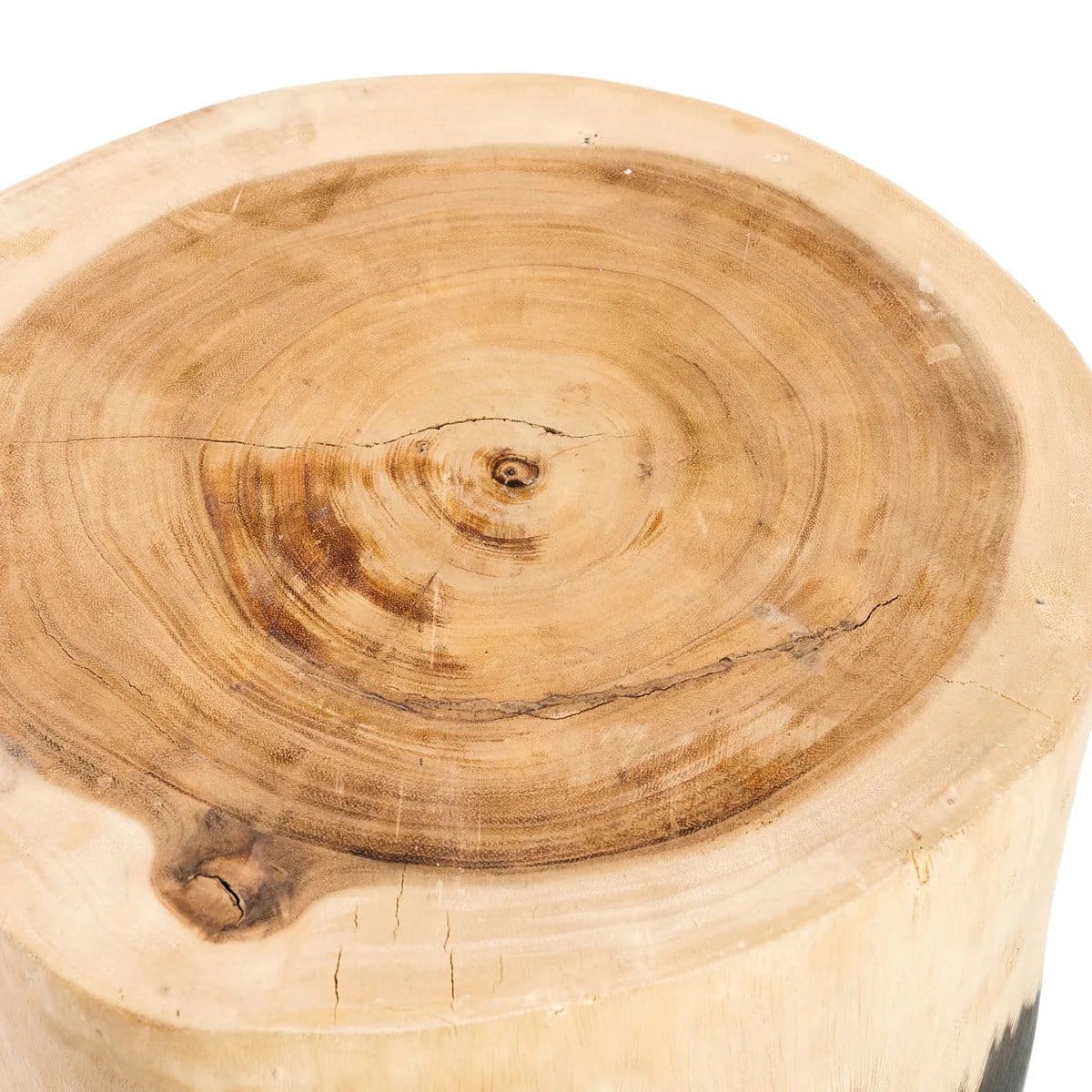 Tabouret design Morocho – Bois de suar sculpté à la main (pièce neuve)