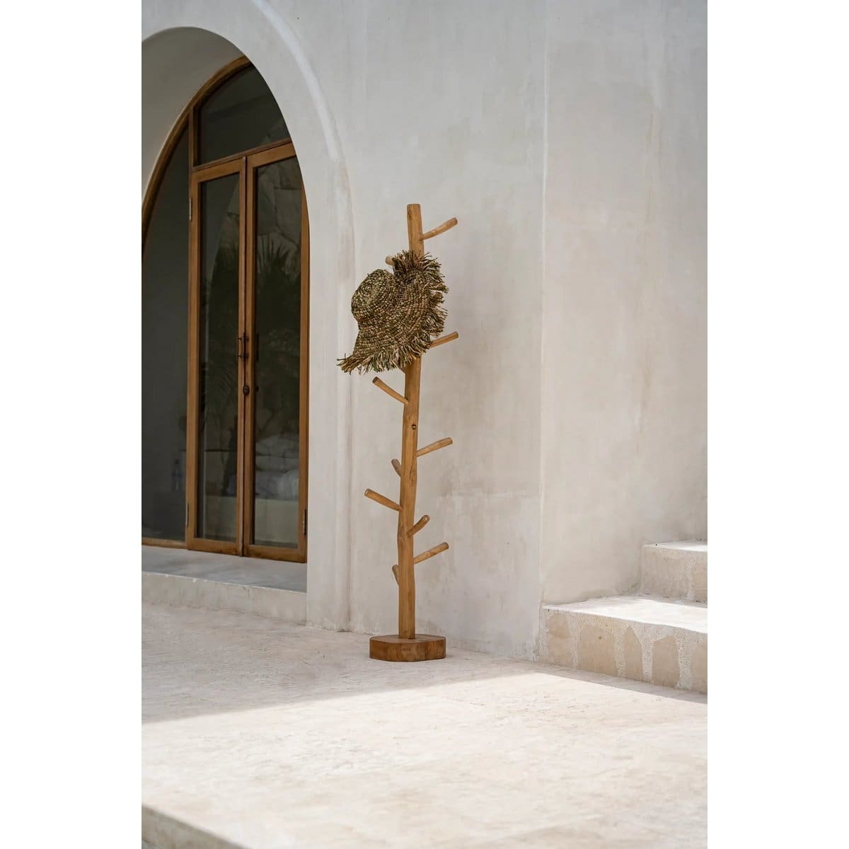 Porte-manteau en bois – Design organique en teck massif indonésien