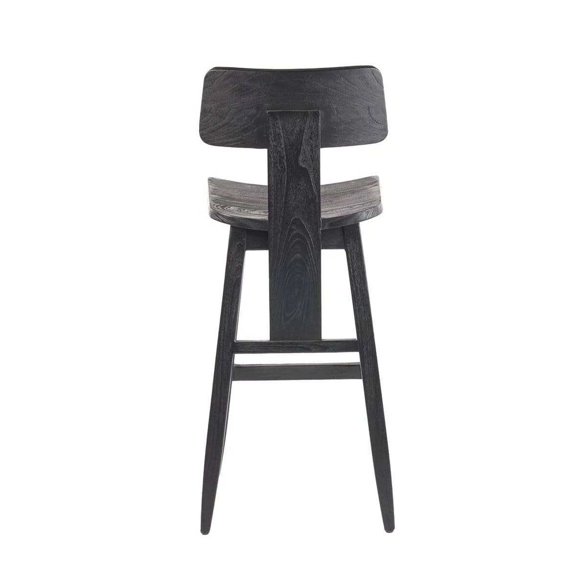 Tabouret de bar en bois noir – Design Lovya moderne 109 cm (pièce neuve)