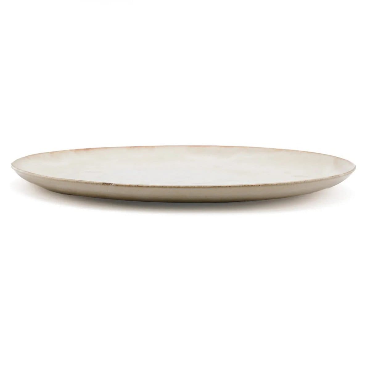 Cascais Doré – Lot de 6 assiettes à salade blanches en céramique artisanale (pièces neuves)