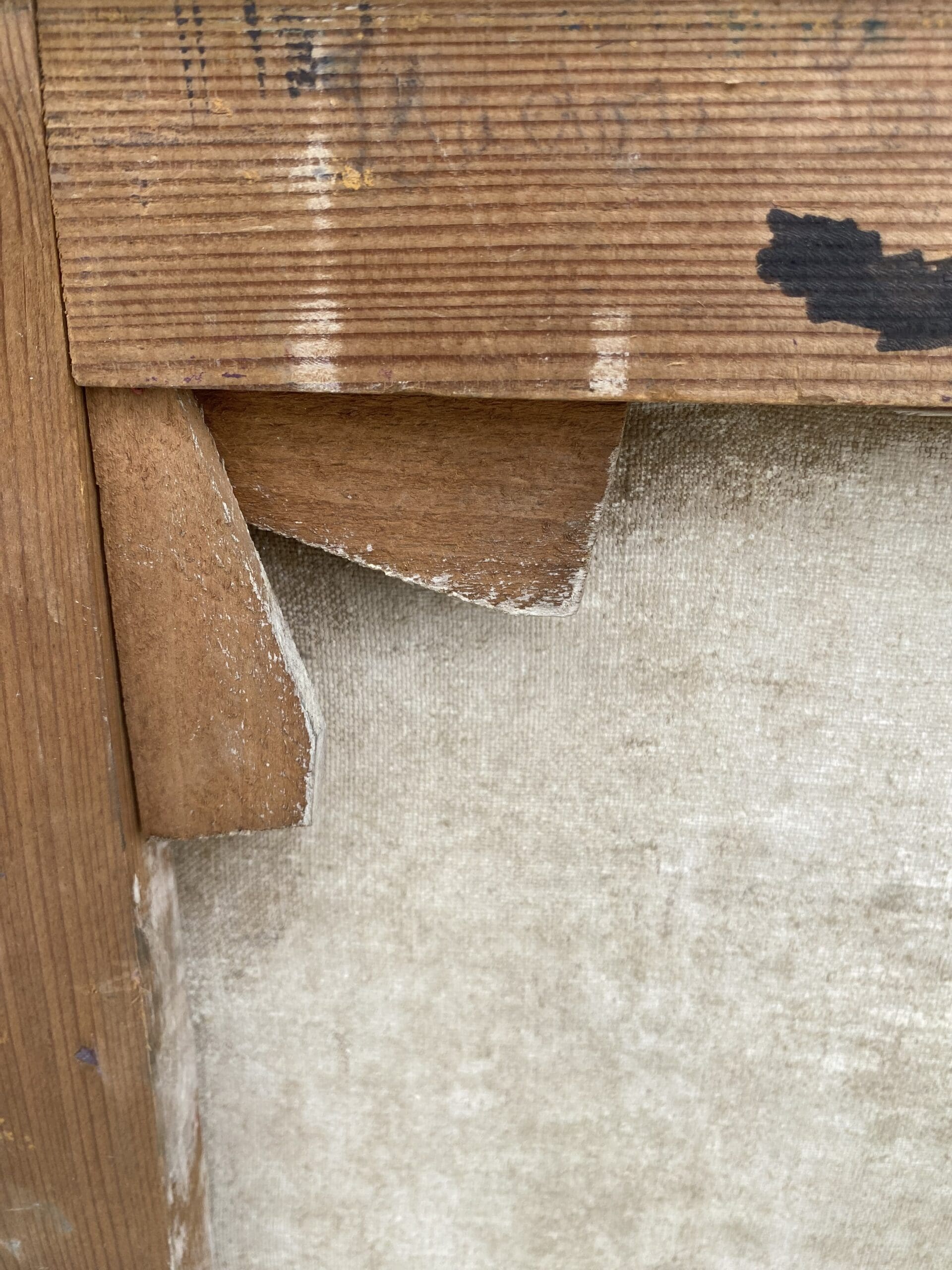 Isadore Lévy – Brewster (1972), grande peinture abstraite à l’huile, 100 x 65 cm