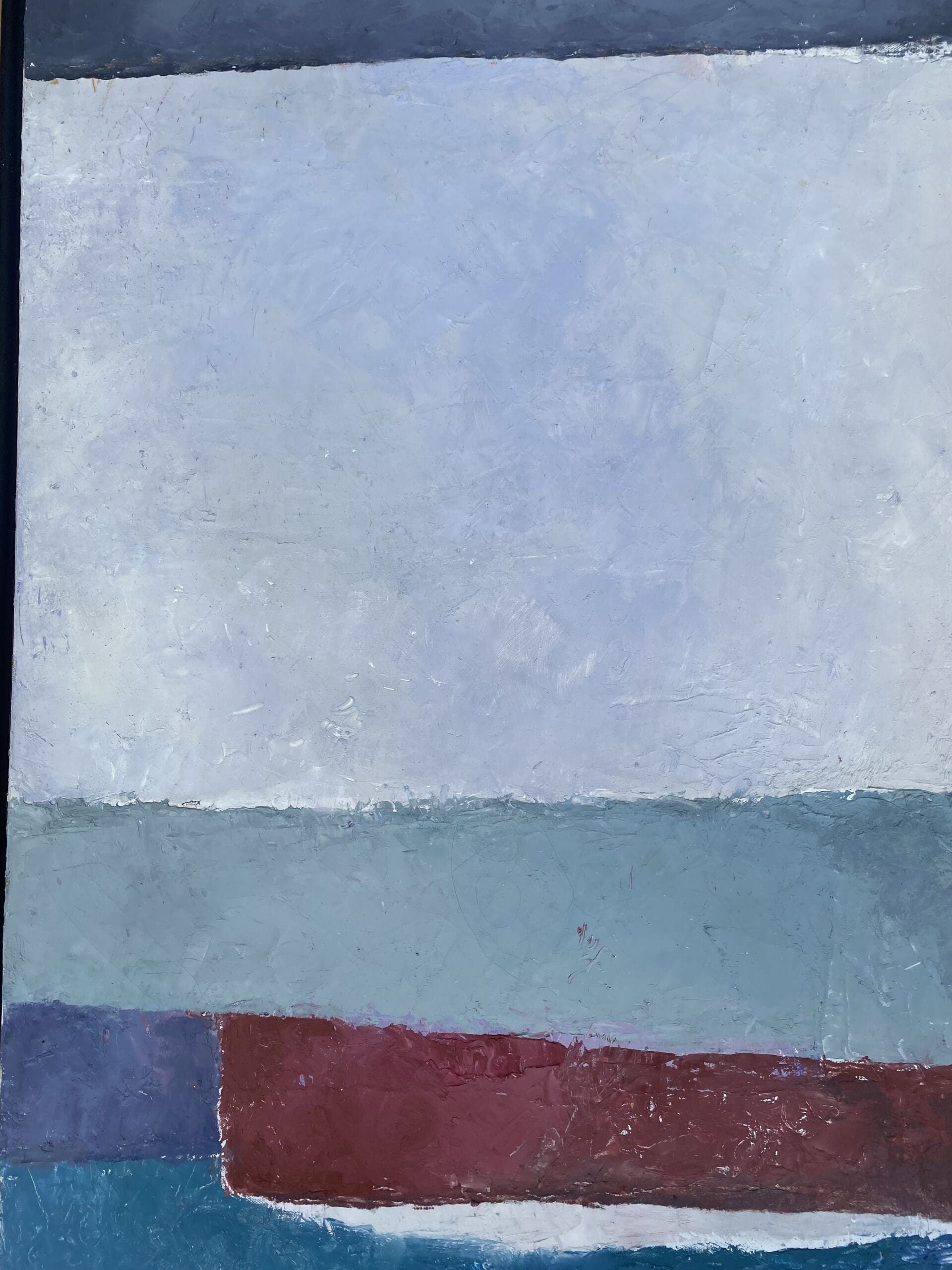 Isadore Lévy – Norbeck (1982), peinture abstraite à l’huile, 80 x 40 cm