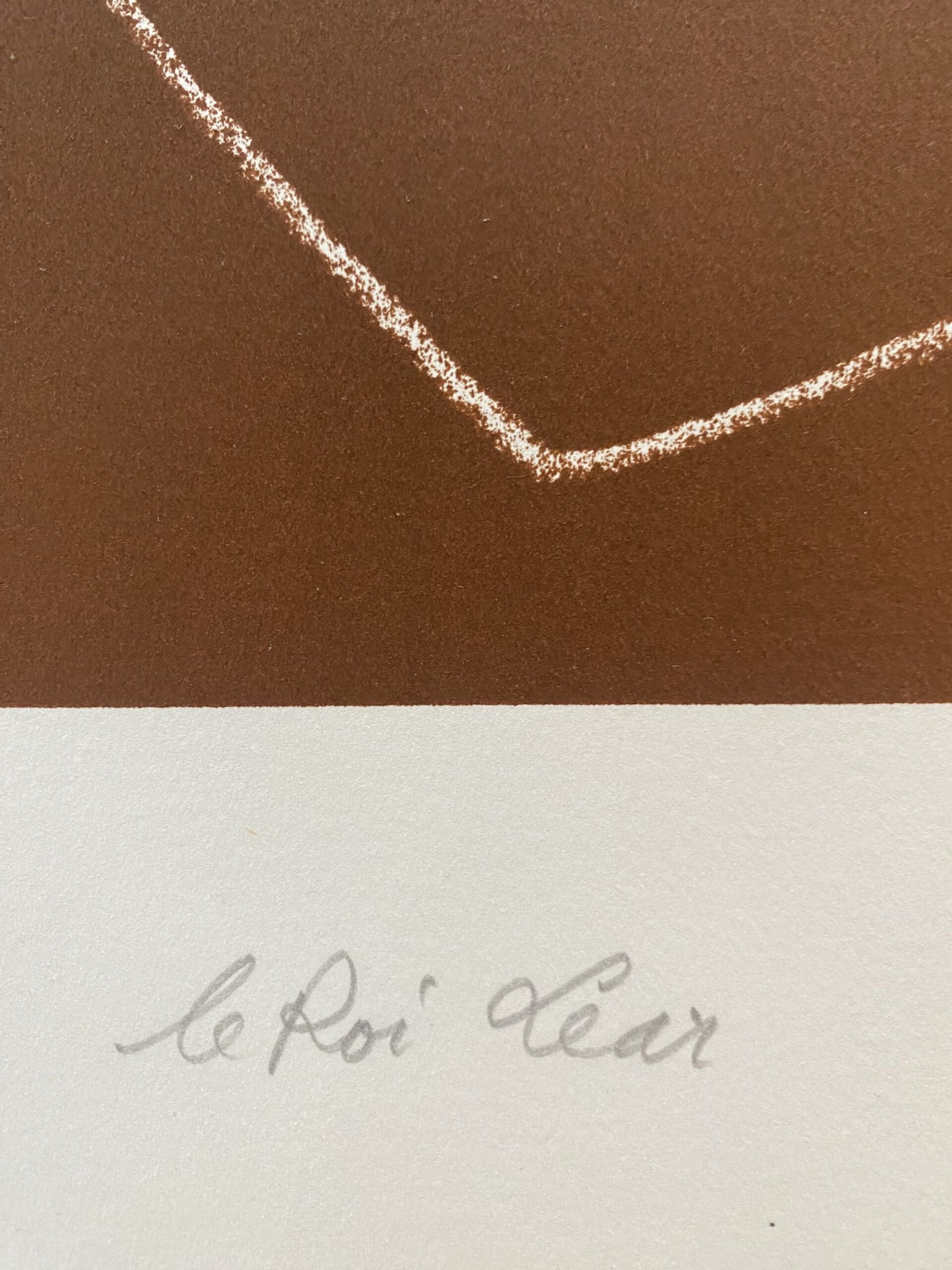 Charles Lapique – Le Roi Lear, lithographie originale signée, 1966, tirage 49/50