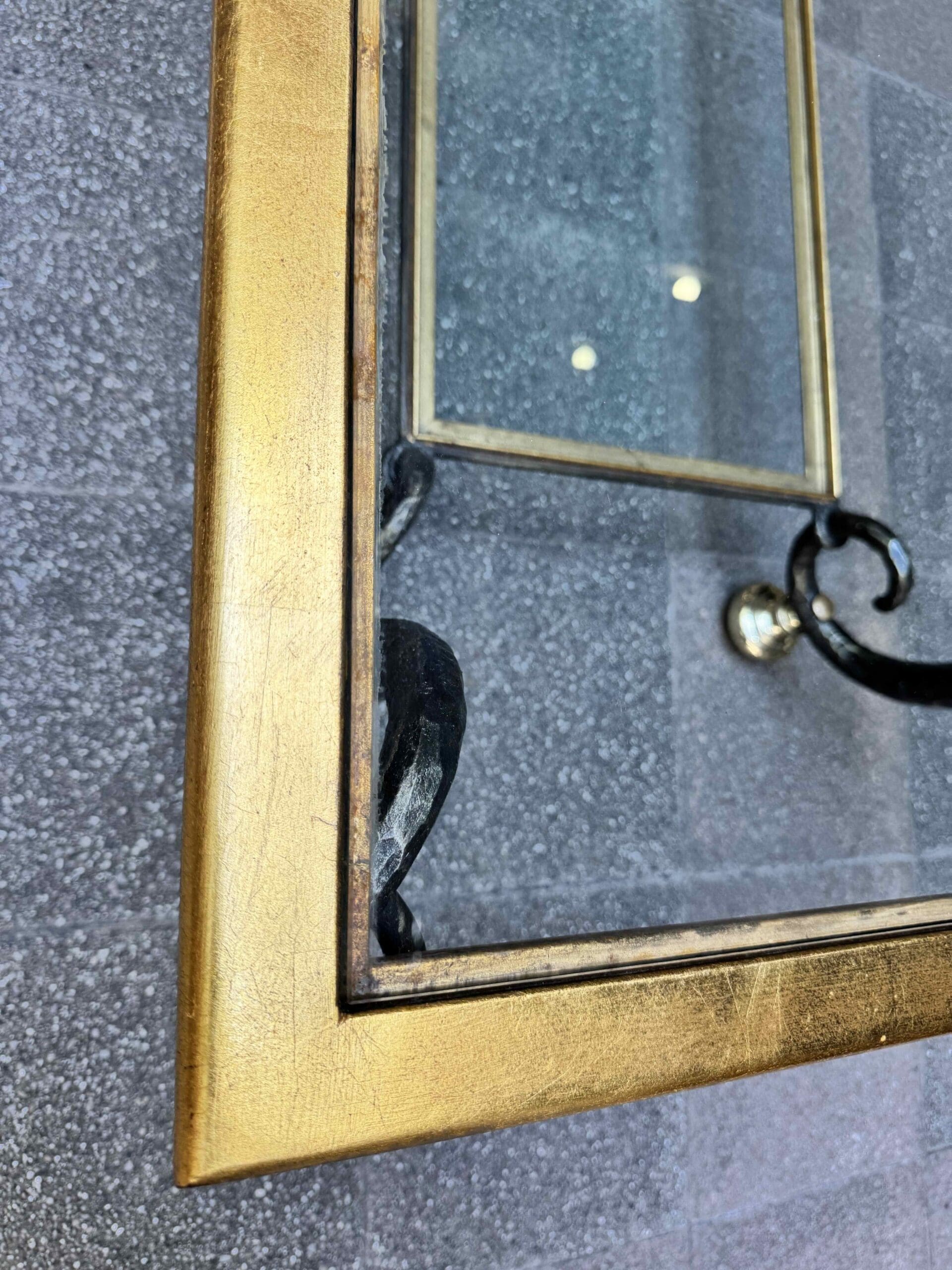 Table basse Banci Firenze en verre et fer forgé – Italie, années 1980