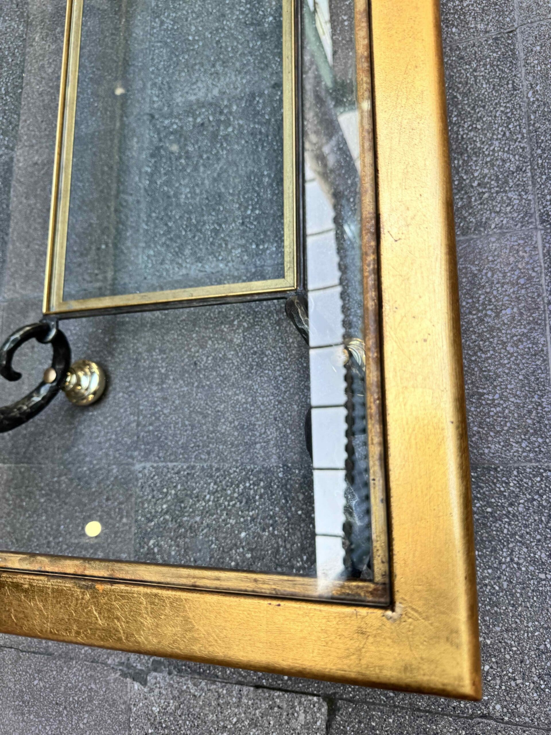 Table basse Banci Firenze en verre et fer forgé – Italie, années 1980