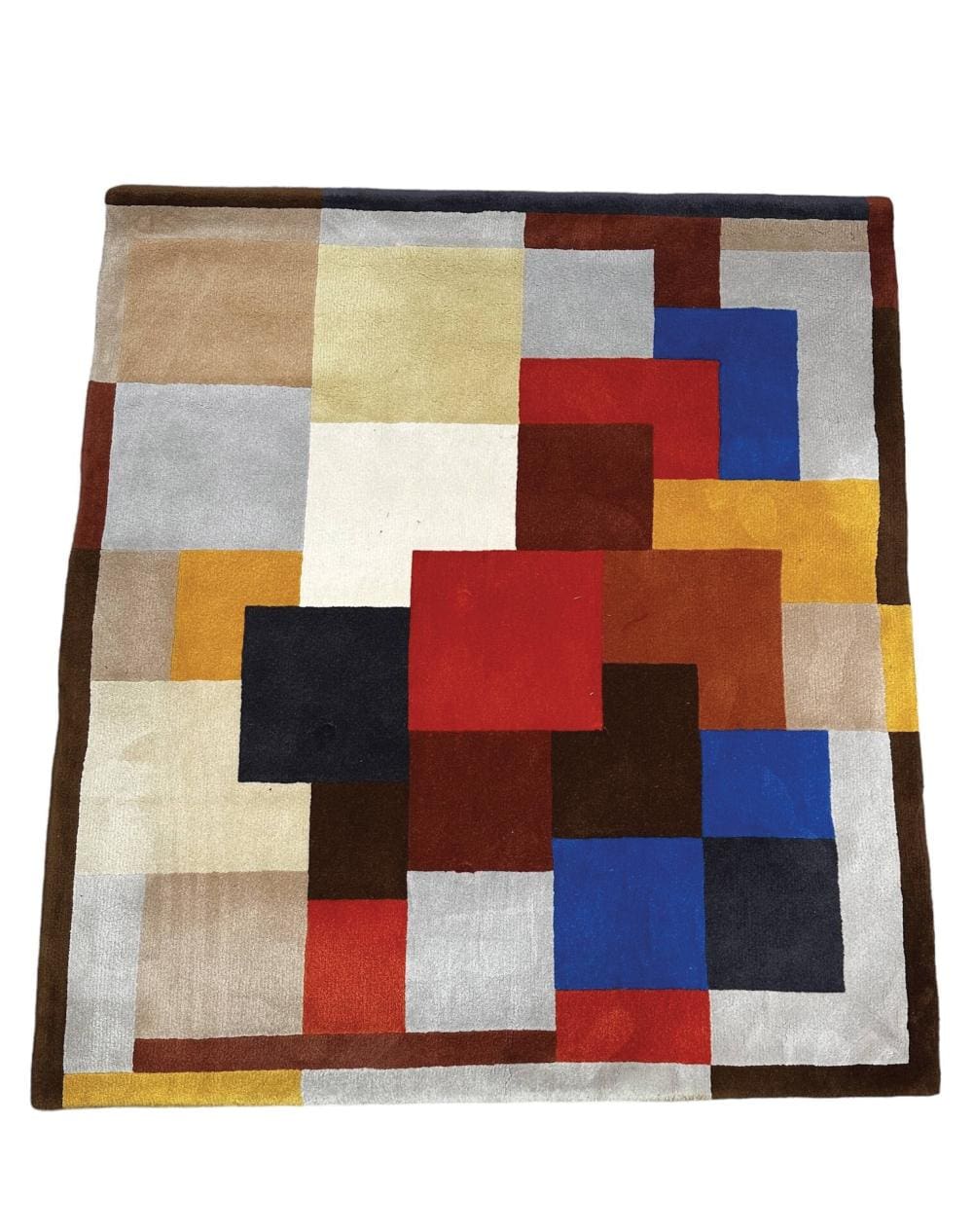 Tapis Sonia Delaunay « Labyrinthe » – Édition Artcurial n°58/150, laine nouée main, 1980