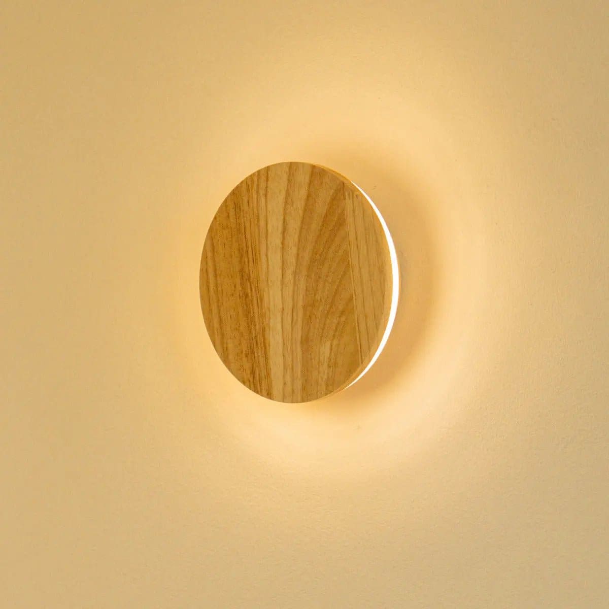 Applique murale sans fil rechargeable Lou Brown – Bois écologique et lumière chaude (pièce neuve)