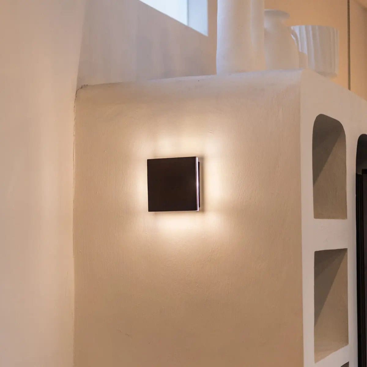 Applique murale sans fil rechargeable Lane – Élégance minimaliste en bois naturel (pièce neuve)