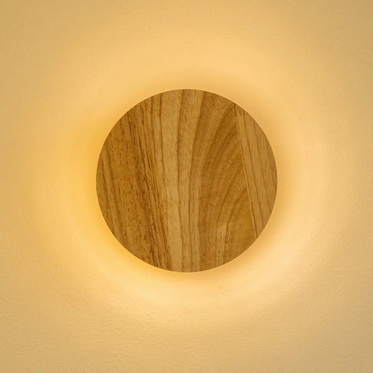Applique murale sans fil rechargeable Lou Brown – Bois écologique et lumière chaude (pièce neuve)