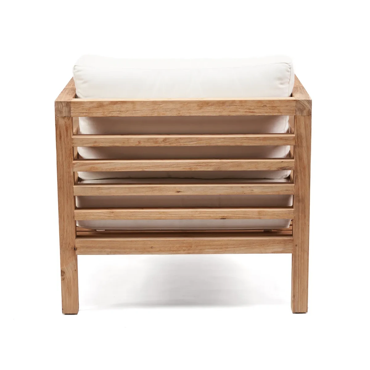 Fauteuil modulaire Moyo – Élégance en teck pour extérieur contemporain (pièce neuve)