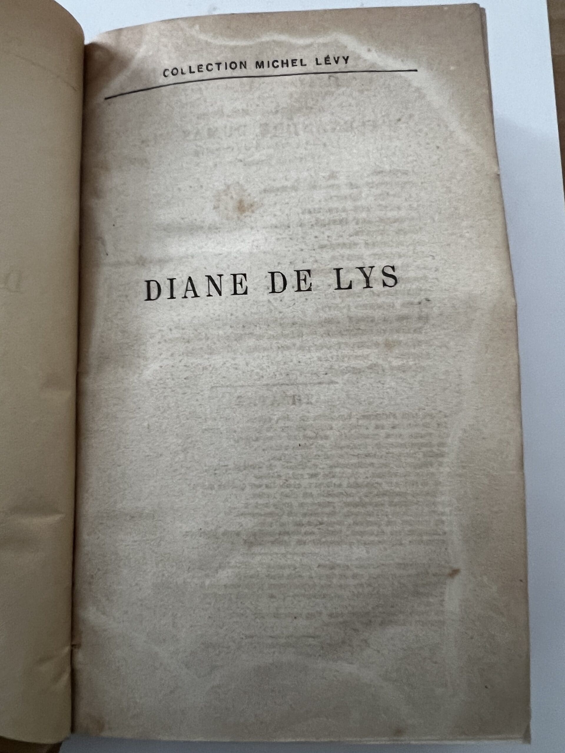 Diane de Lys – Alexandre Dumas fils – Édition Michel Lévy, 1875, reliure d’époque