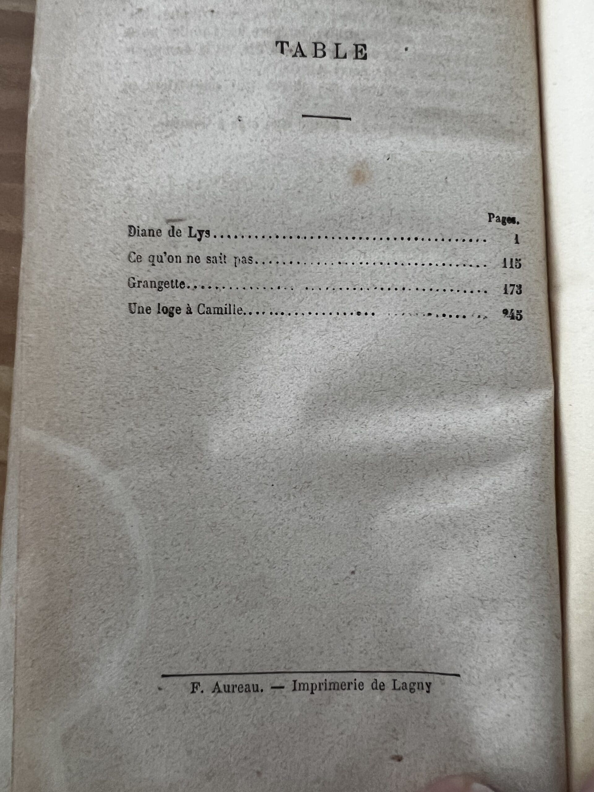 Diane de Lys – Alexandre Dumas fils – Édition Michel Lévy, 1875, reliure d’époque
