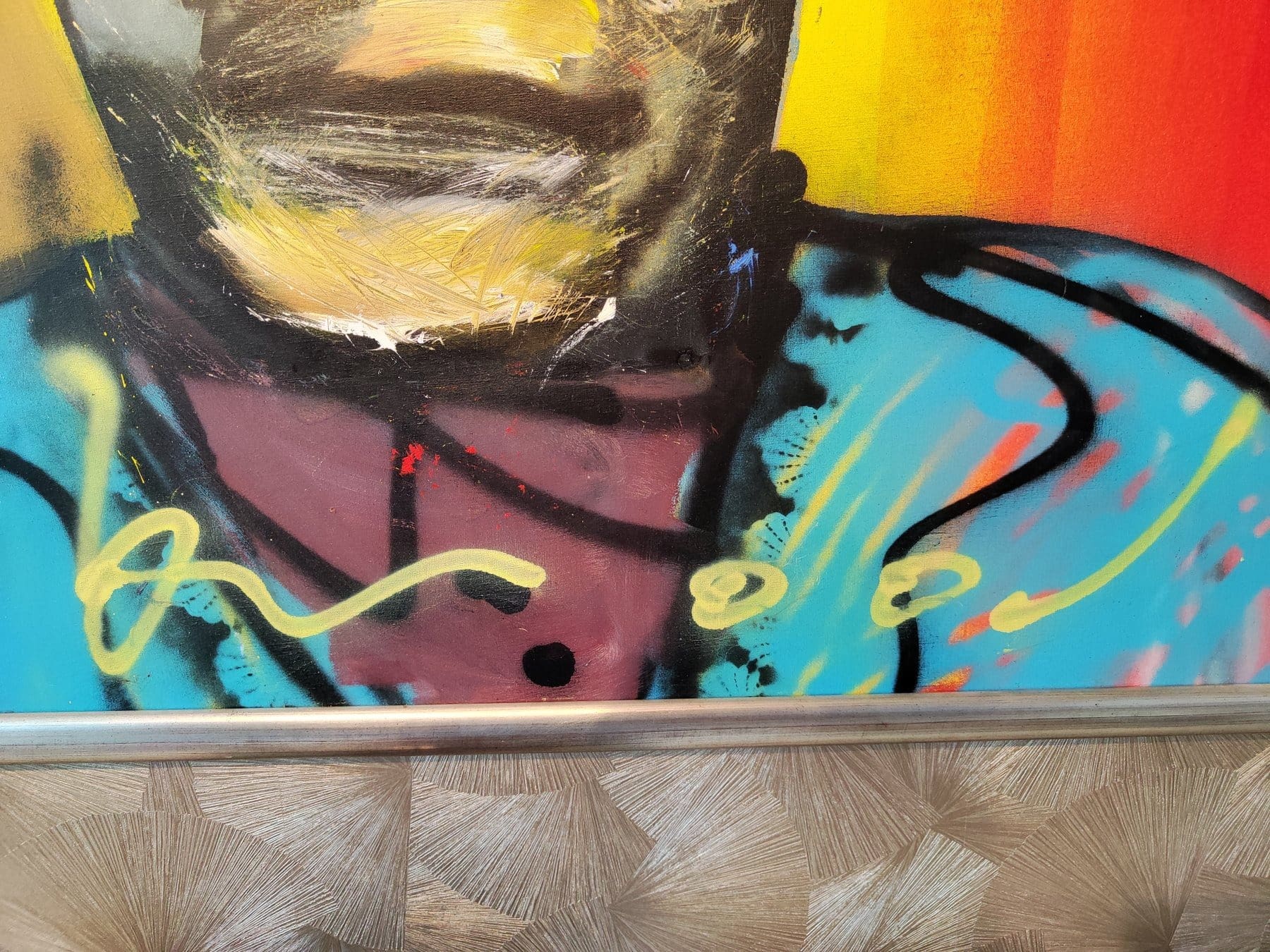 Herman Brood – Toch, peinture acrylique et aérosol sur toile, années 1990