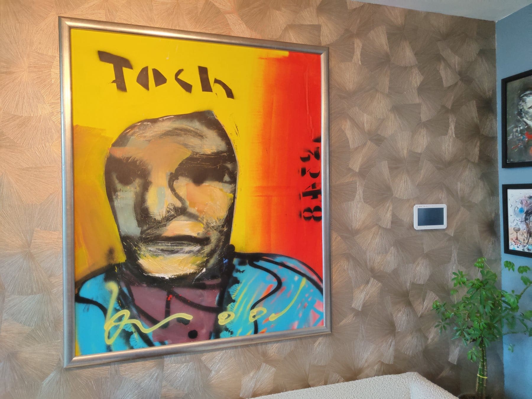 Herman Brood – Toch, peinture acrylique et aérosol sur toile, années 1990
