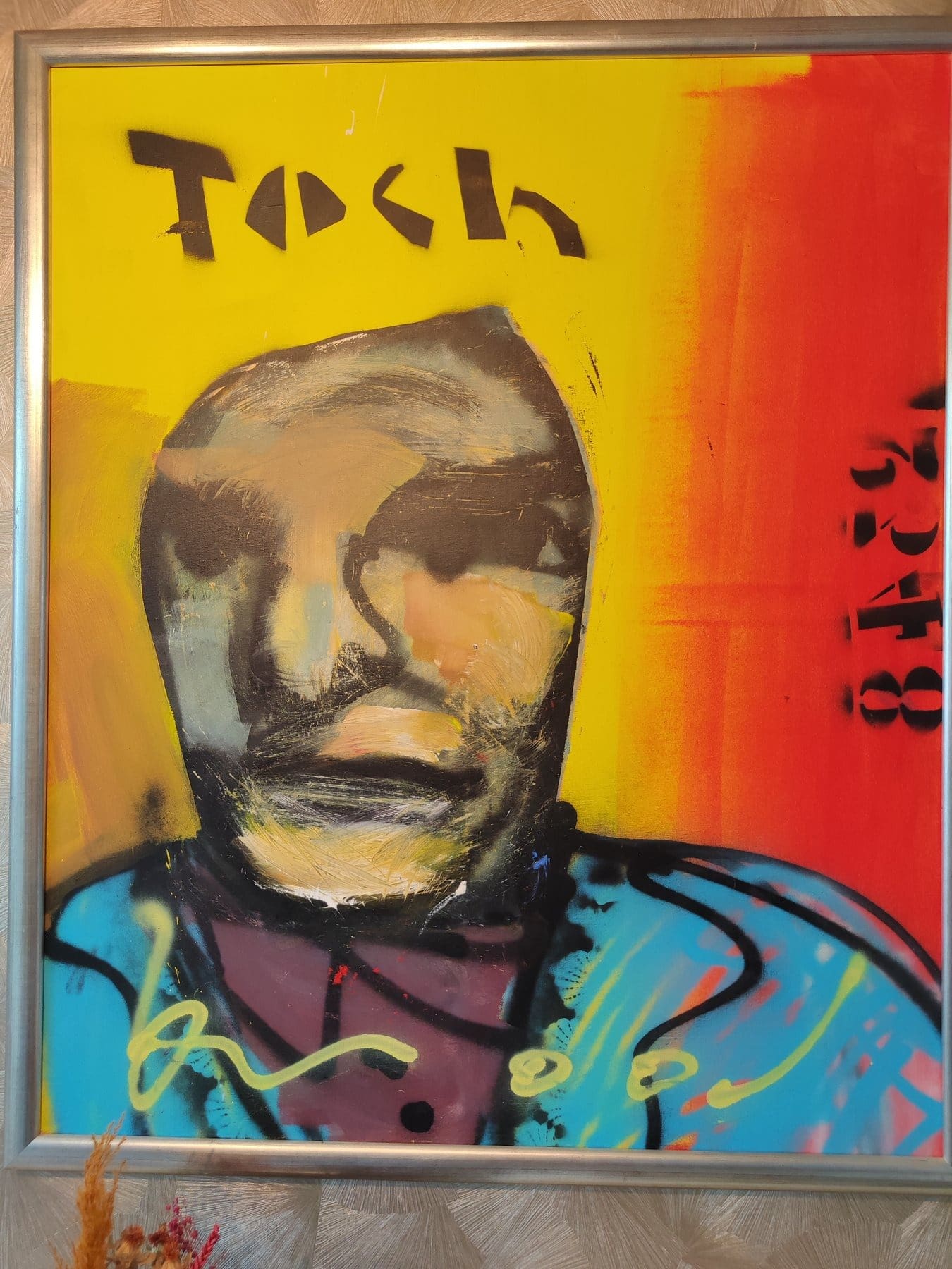 Herman Brood – Toch, peinture acrylique et aérosol sur toile, années 1990