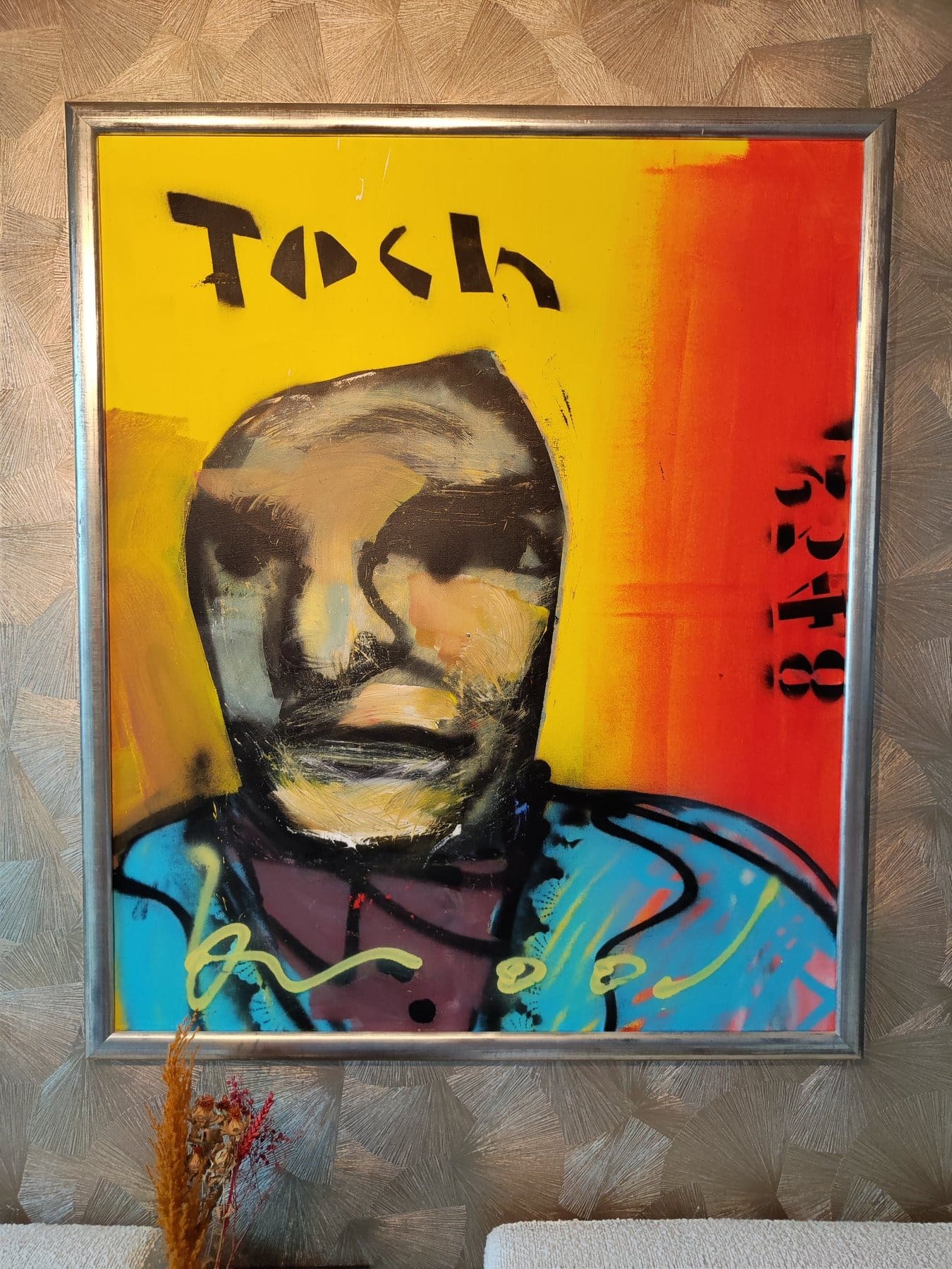Herman Brood – Toch, peinture acrylique et aérosol sur toile, années 1990
