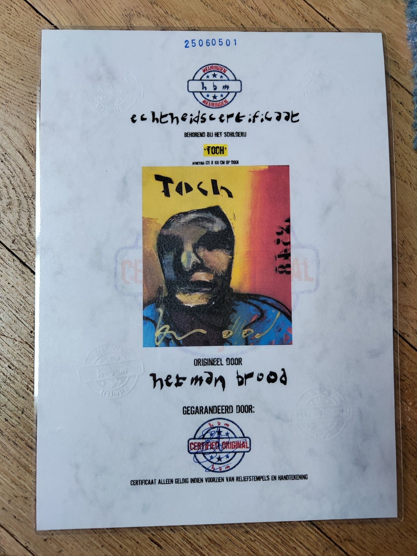 Herman Brood – Toch, peinture acrylique et aérosol sur toile, années 1990