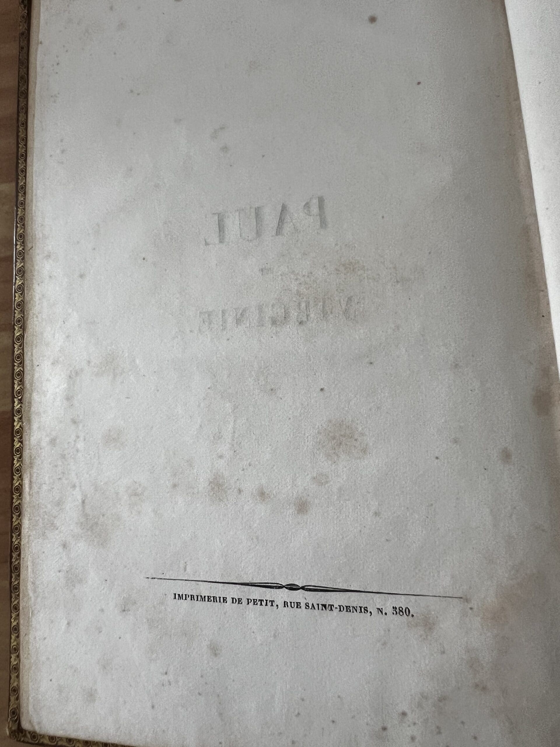Paul et Virginie (1835) – Édition romantique illustrée, reliure d’époque