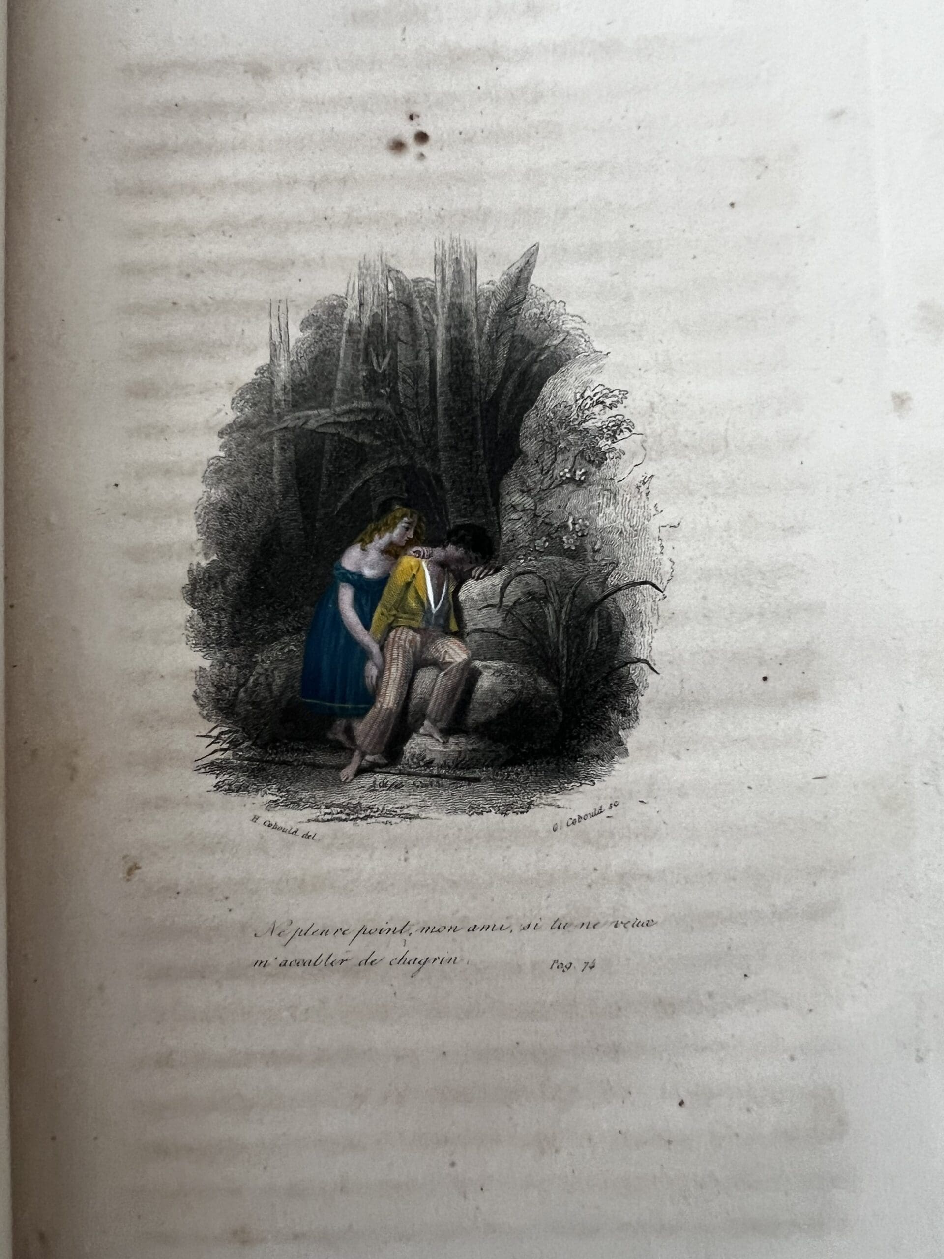 Paul et Virginie (1835) – Édition romantique illustrée, reliure d’époque