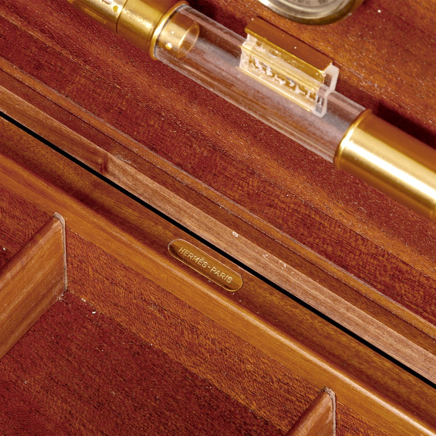Cave à cigares Hermès en ébène de Macassar – Années 1980