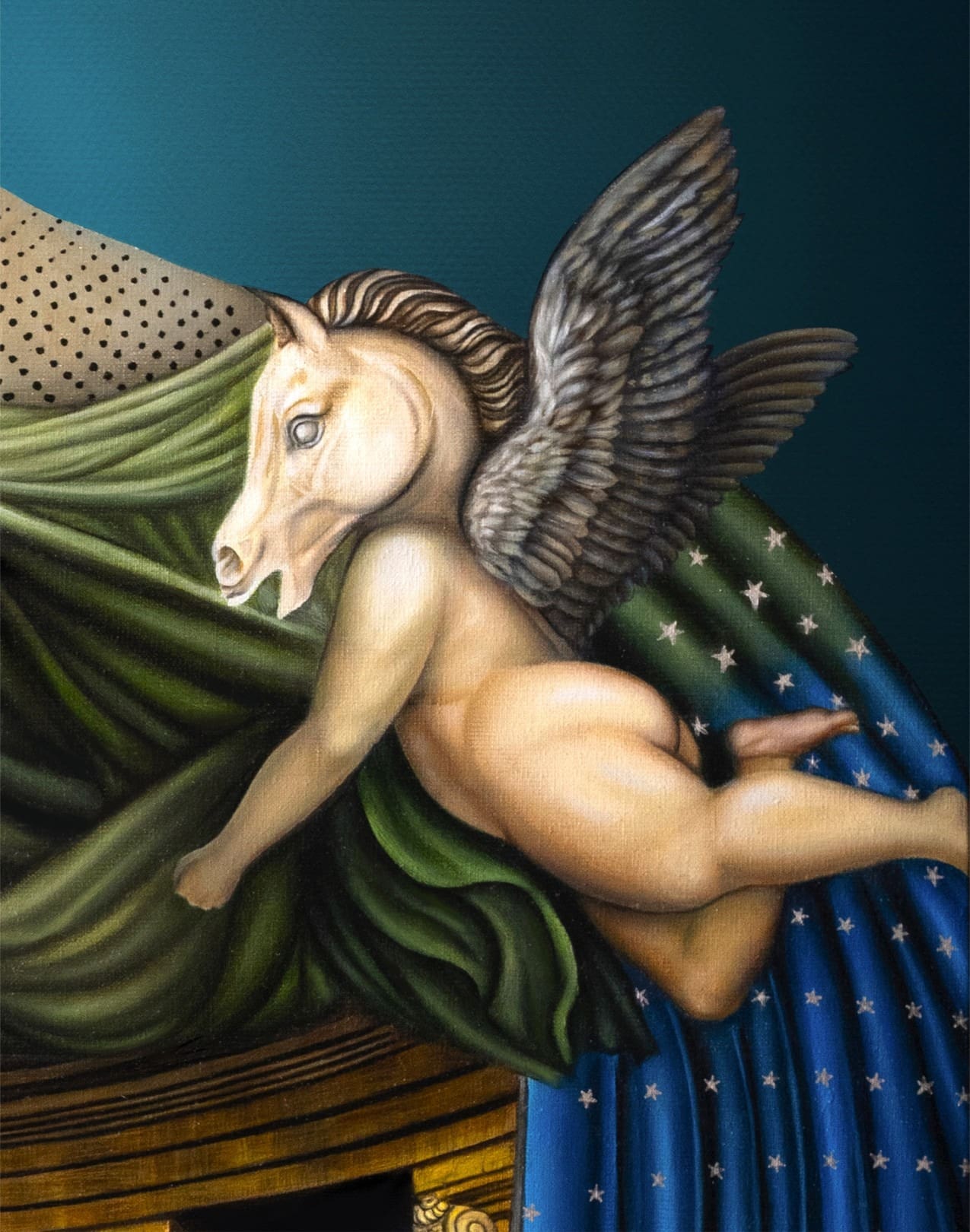 Napoléon Bonaparte – Œuvre originale à l’huile par Beni (2021), grand format