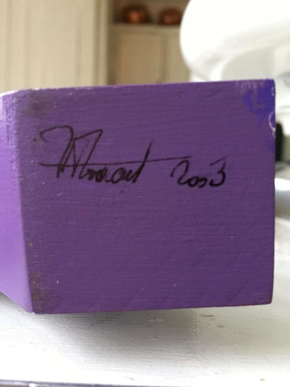 Sculpture Joël Froment S Alphabet en bois peint – 2003