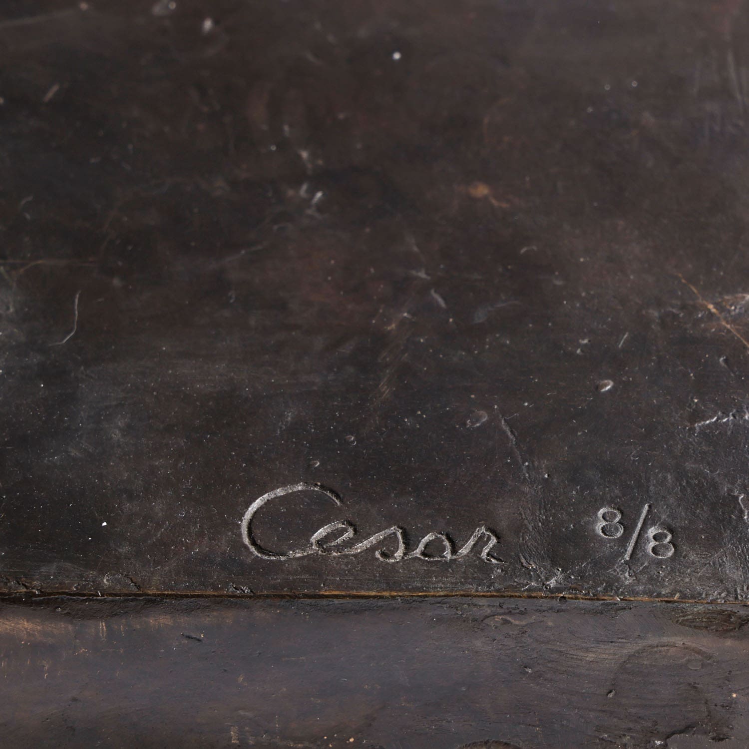 César – Valentin dit Uccello, sculpture en bronze, édition 8/8, 1988