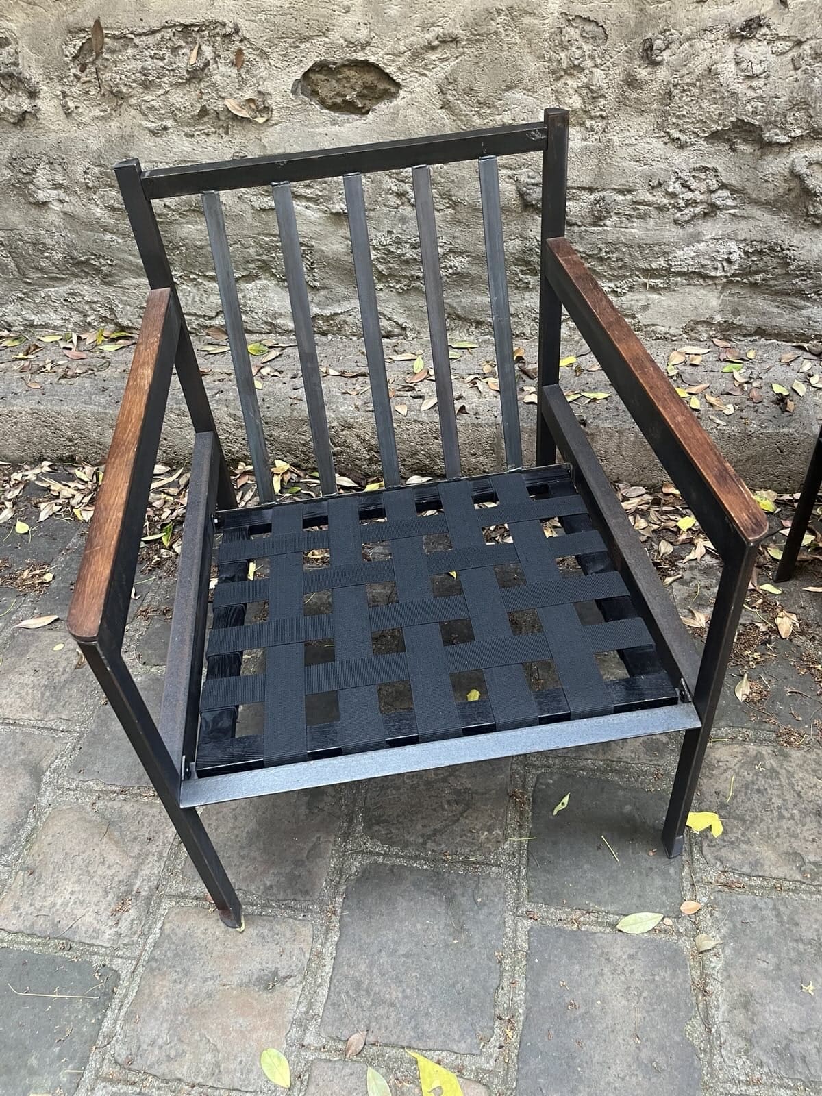 Ensemble de 4 fauteuils Heerenhuis Cargo + table basse – Design industriel haut de gamme