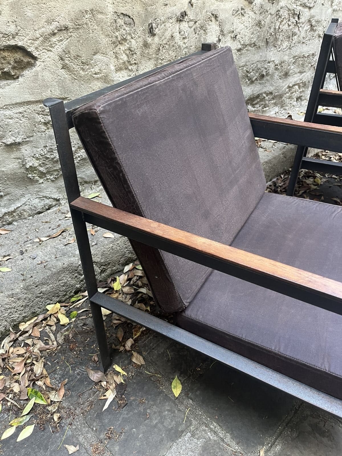 Ensemble de 4 fauteuils Heerenhuis Cargo + table basse – Design industriel haut de gamme