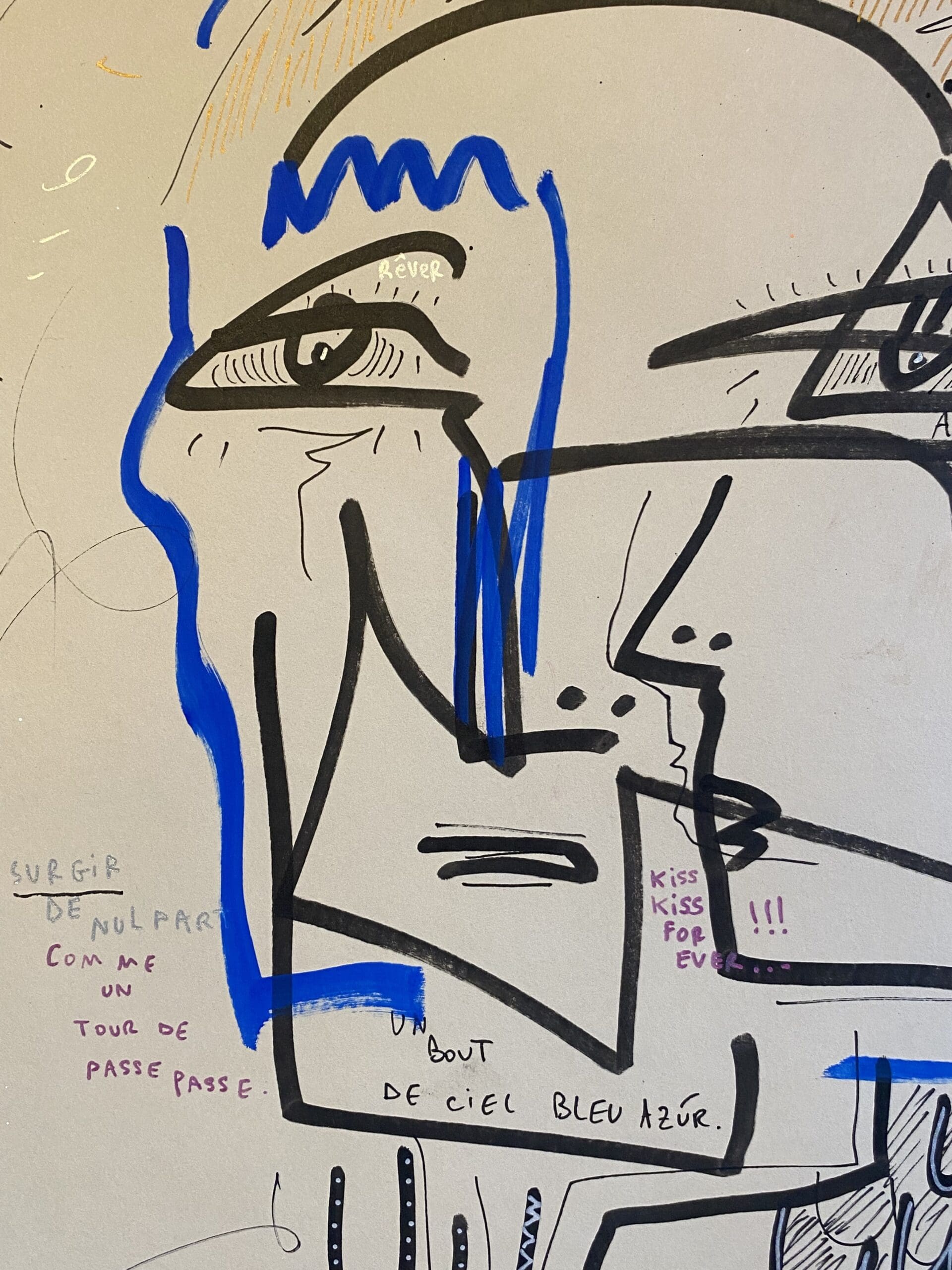 Jazzu – Extra (2025) | Tableau original à l’acrylique sur papier fort