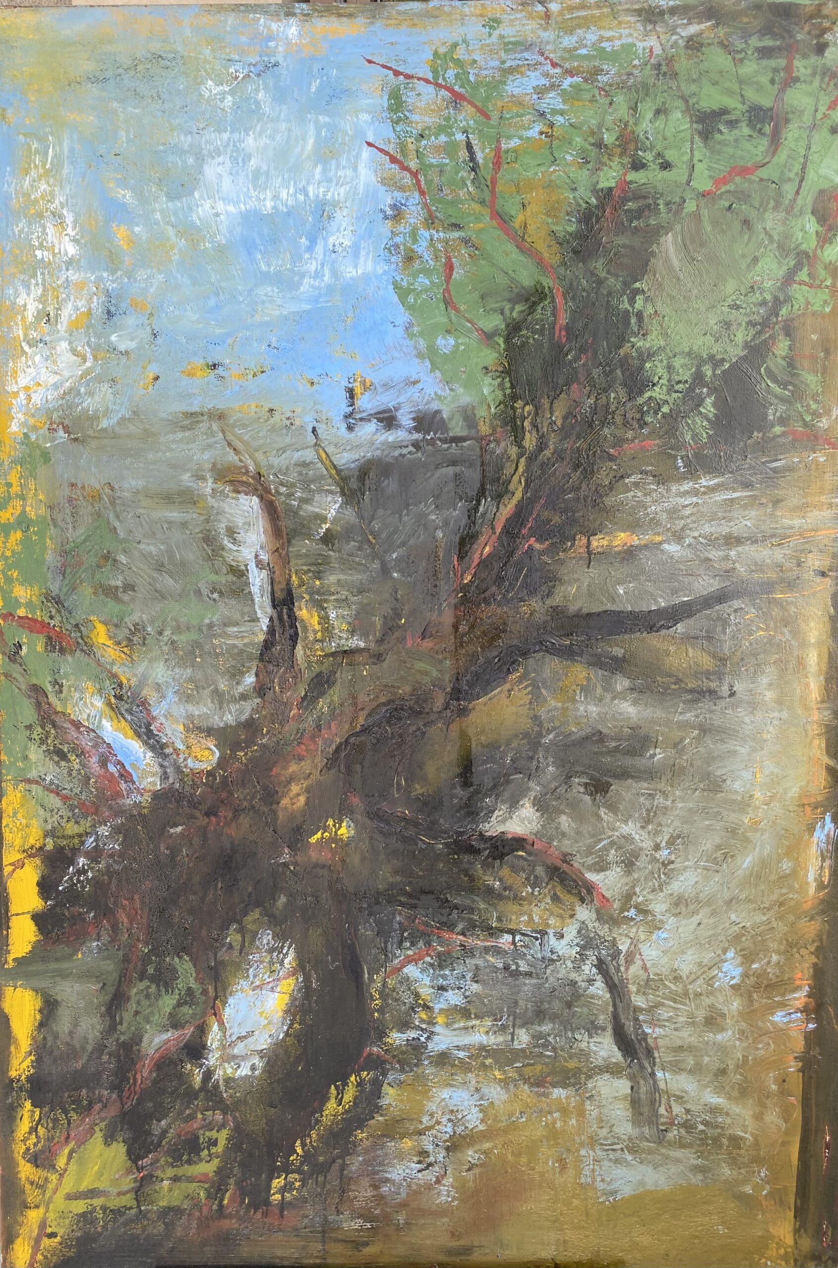 Ronan Barrot – « Le 4 Avril, c’est 3 jours après le 1er Avril », acrylique signée (2008)