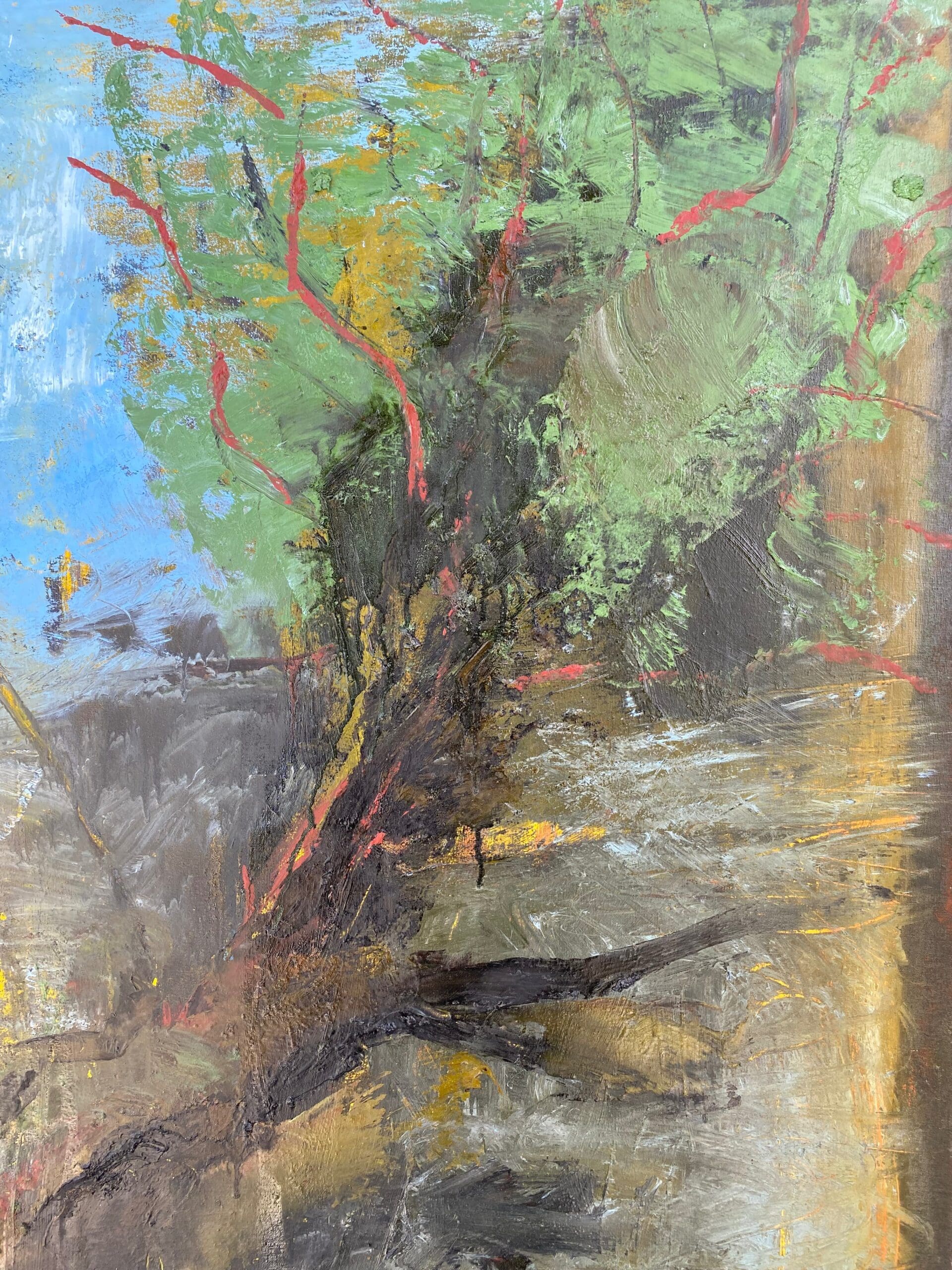 Ronan Barrot – « Le 4 Avril, c’est 3 jours après le 1er Avril », acrylique signée (2008)