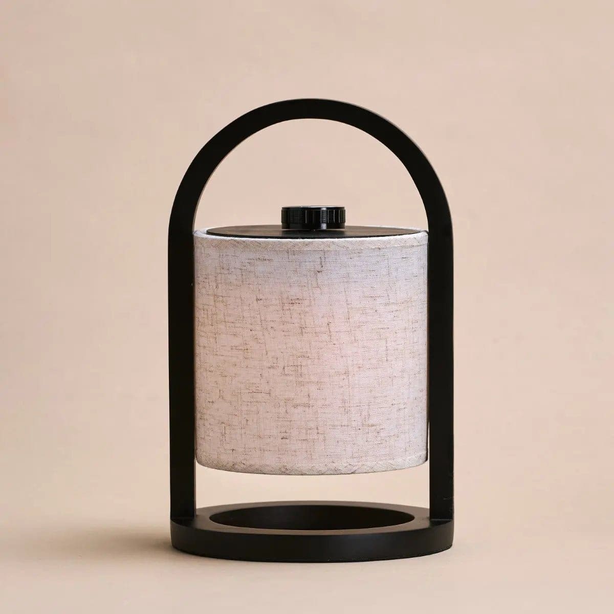 Lampe de table rechargeable Woodlesn River Black – Création neuve en bois durable et coton