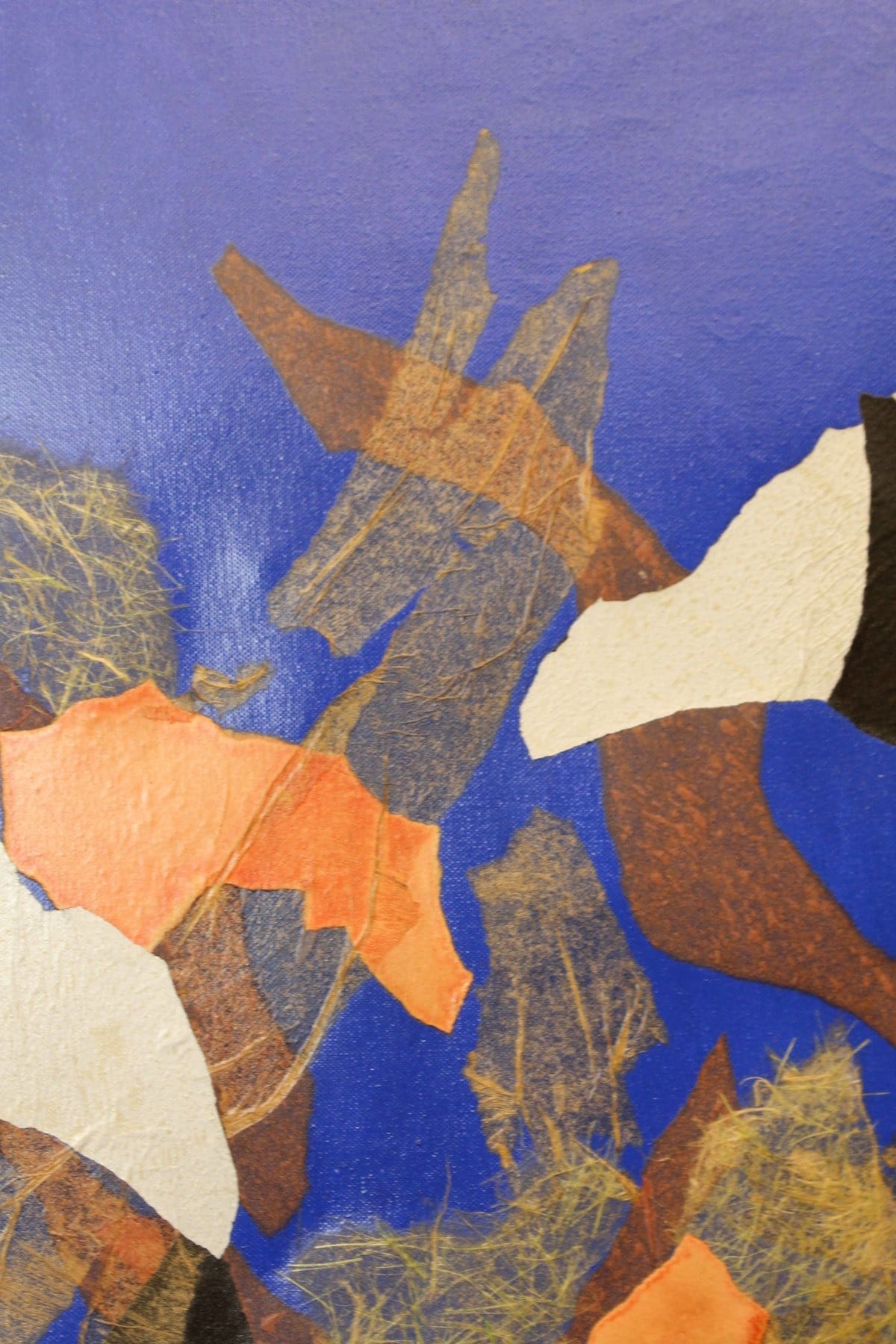 Giulio Turcato – L’Acropoli, vers 1970 – Huile et collage sur toile – Œuvre unique