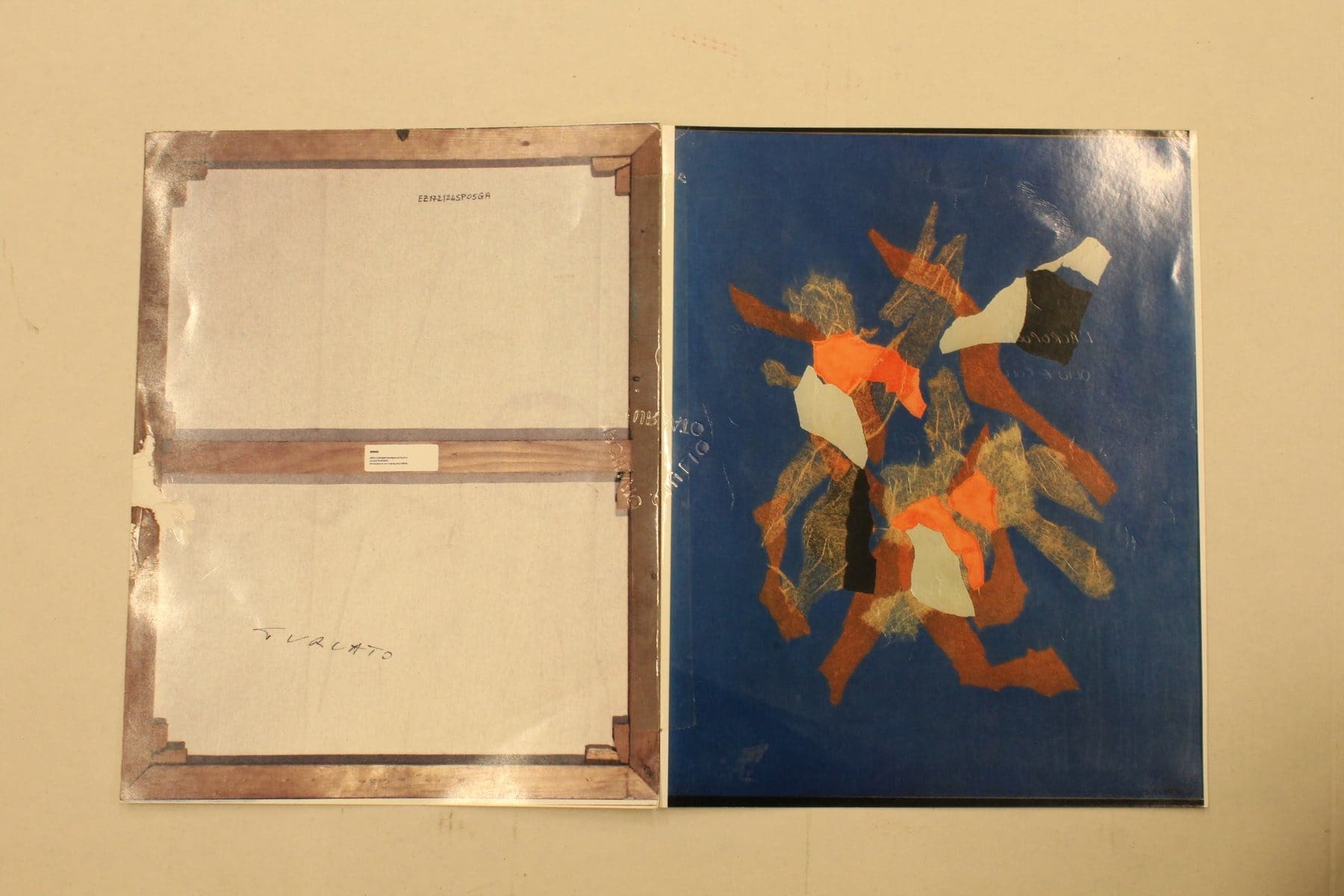 Giulio Turcato – L’Acropoli, vers 1970 – Huile et collage sur toile – Œuvre unique