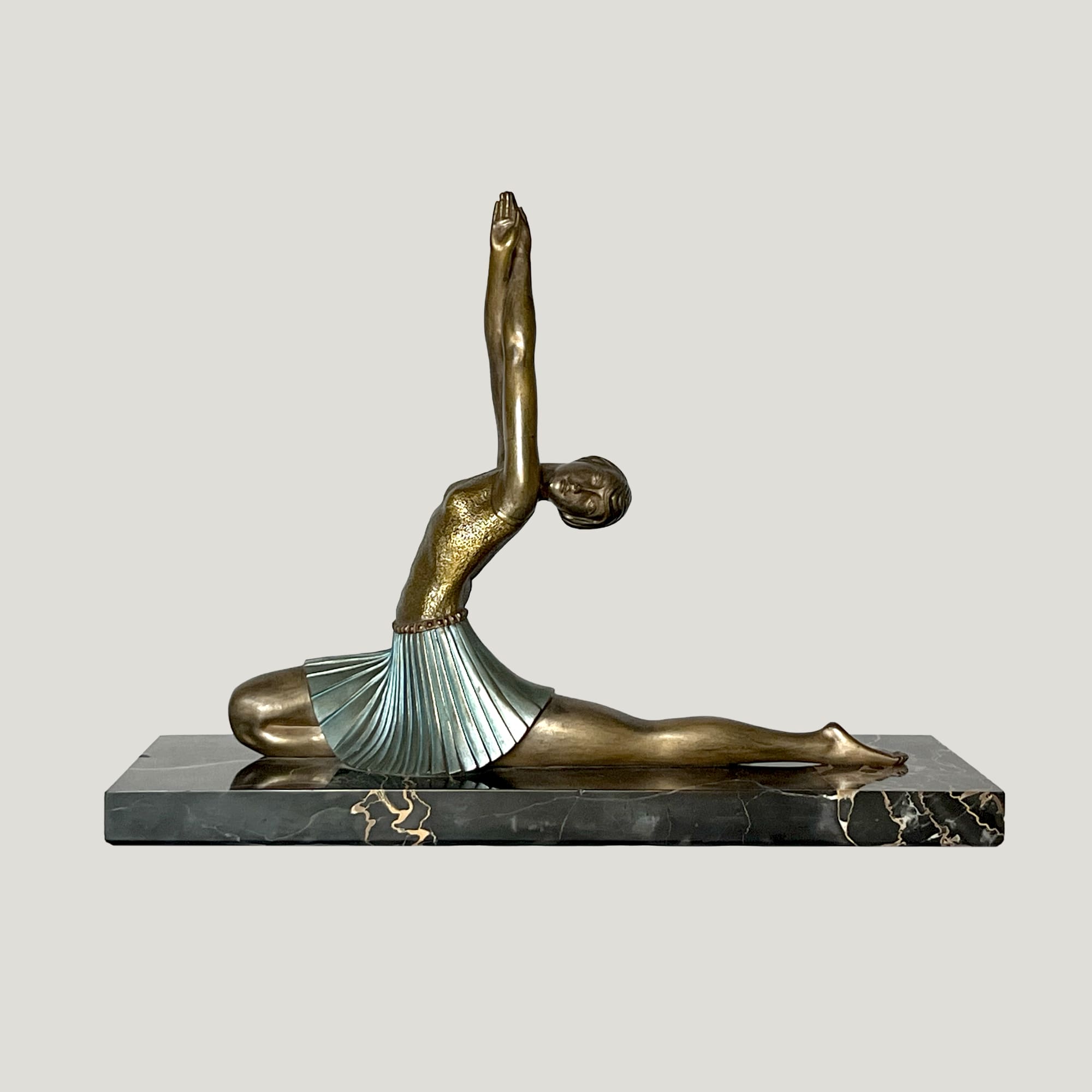 Ballerine Dansante, 1931 – Sculpture Art déco en bronze signée Ghanu Gantcheff