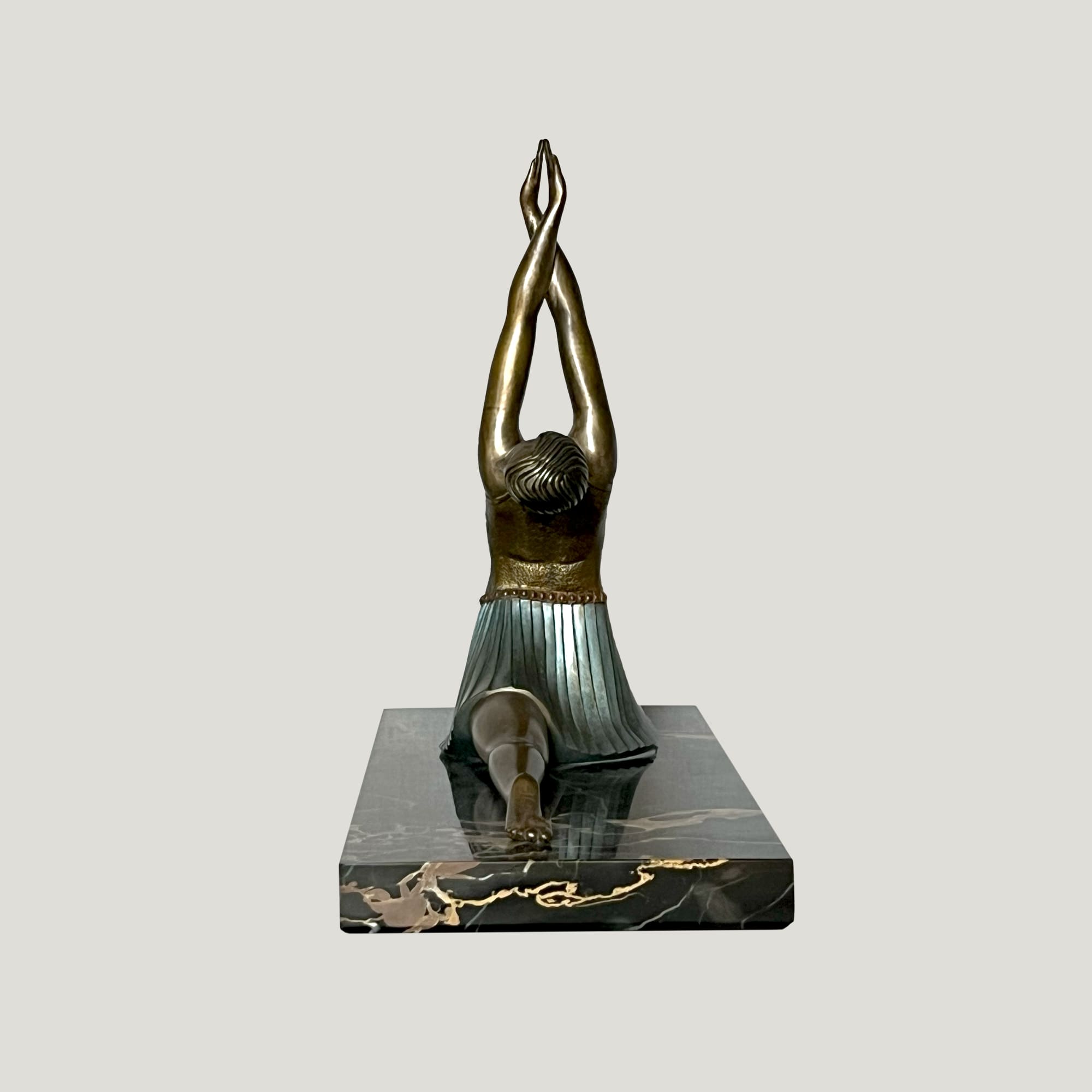 Ballerine Dansante, 1931 – Sculpture Art déco en bronze signée Ghanu Gantcheff