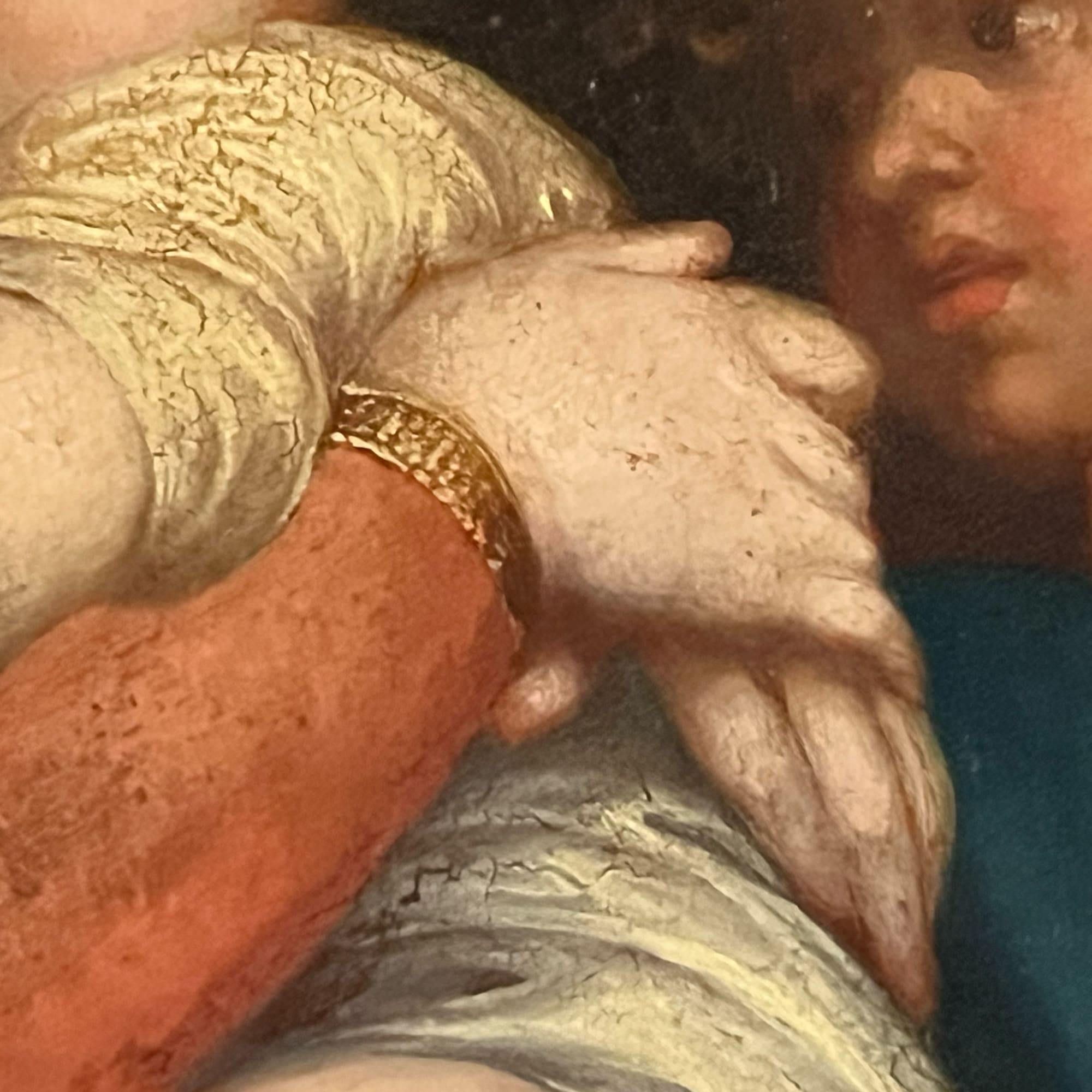 Vierge à l’Enfant sur cuivre – Reprise XIXe de Raphaël dans cadre doré sculpté