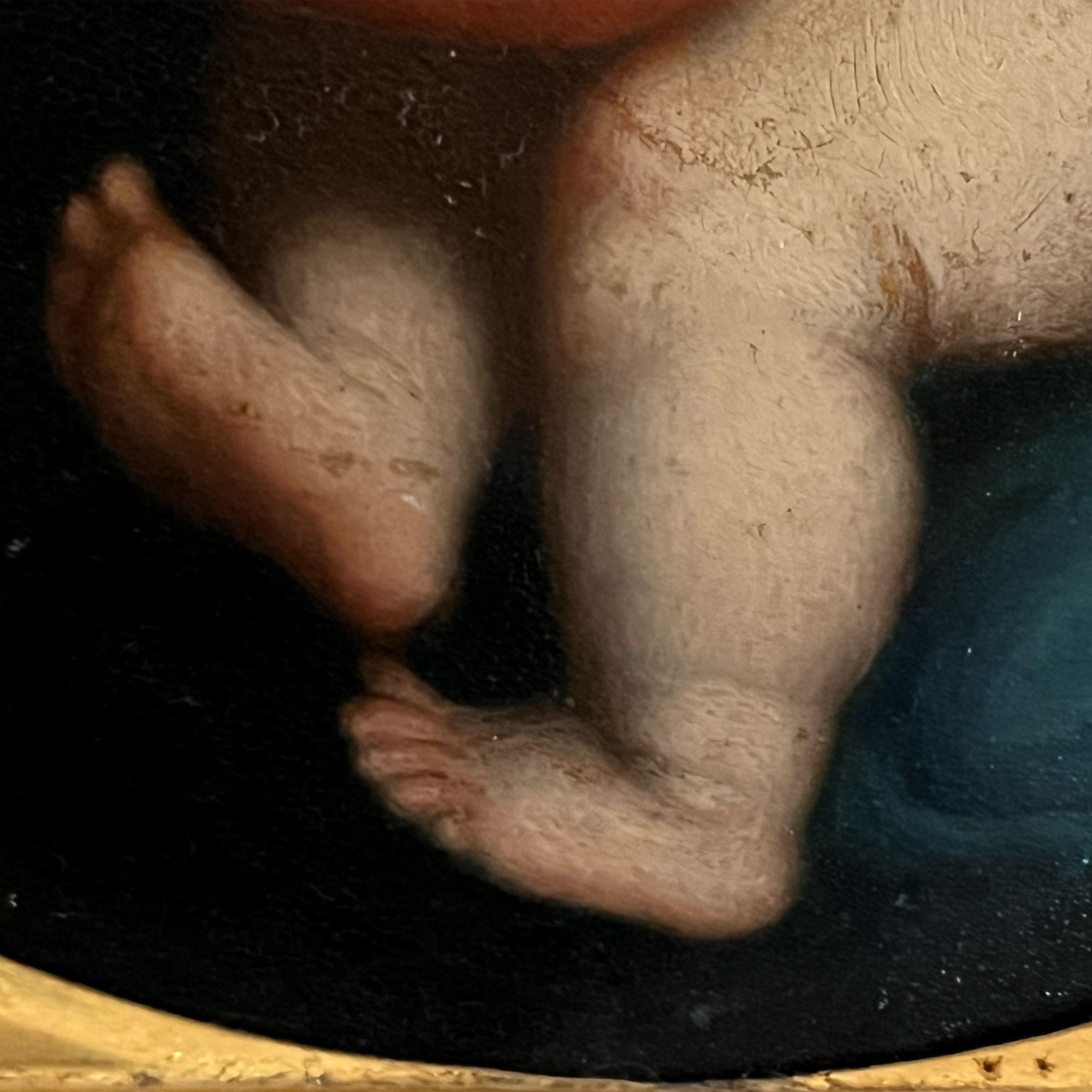 Vierge à l’Enfant sur cuivre – Reprise XIXe de Raphaël dans cadre doré sculpté