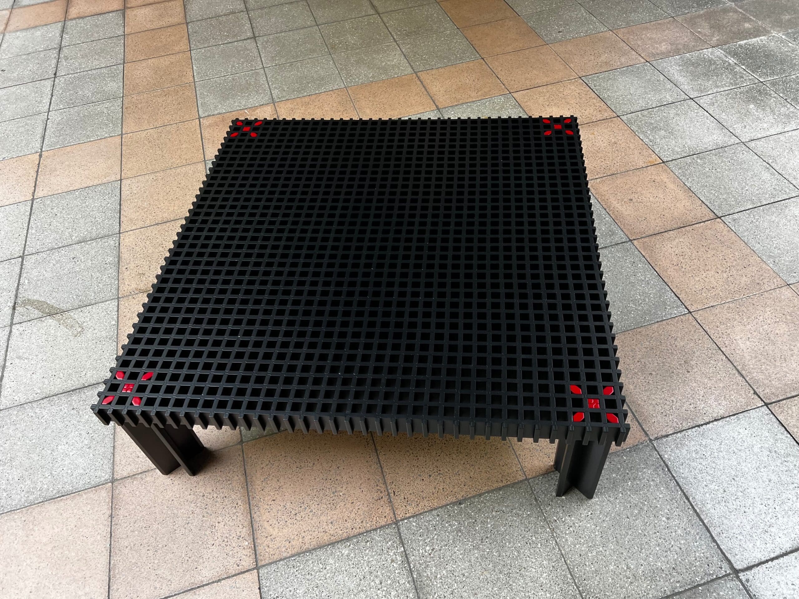 Table basse Kyoto Gianfranco Frattini – Réédition Poltrona Frau en hêtre noir