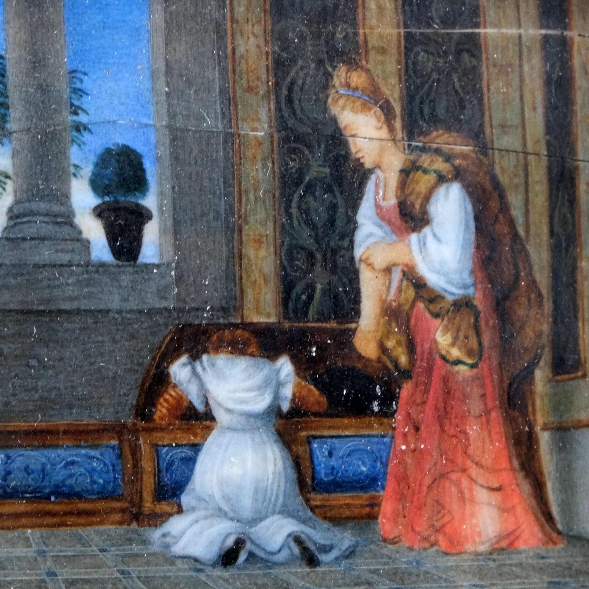 Vénus d’Urbino miniature, 1864 – Gouache signée d’après Titien