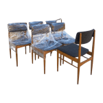 Ensemble de 6 chaises en acajou – Attribuées à Finn Juhl, design danois 1960